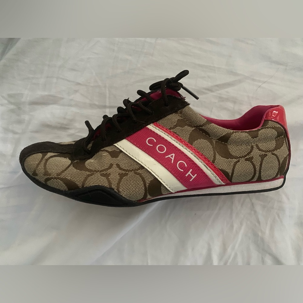 Coach Sneakers - Like New - Hot Pink